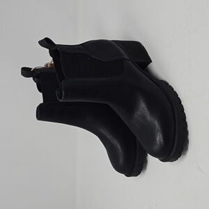 MIA Women's Jonna Lug Sole Block-Heel Booties Black Size 6.5